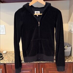 Juicy Couture Black Velour Hoodie